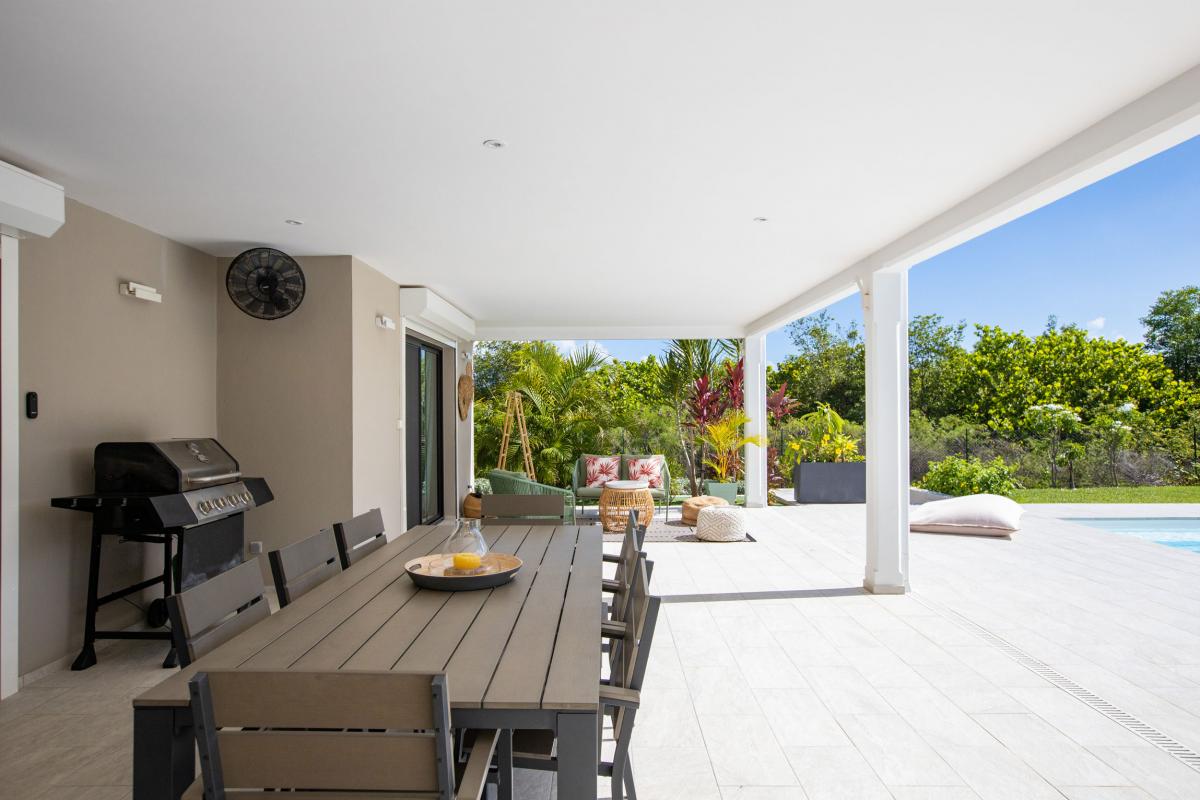 Villa Terres Basses à Saint Martin - terrasse repas